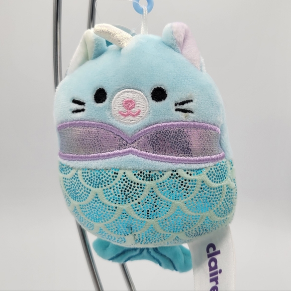 Squishmallows Other - 3.5" Svetlana Clip Cat Mermaid Unicorn Caticorn Claire's Exclusive Squishmallow